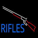 Rifles With Graphic Handmade Art Neon Sign