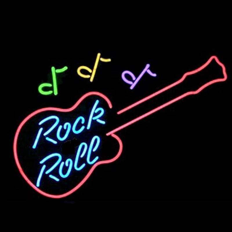 Rock & Roll Handmade Art Neon Signs