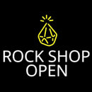 Rock Shop Open Handmade Art Neon Sign