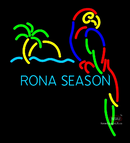 Rona season Parrot With Palm tree neon sign