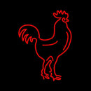 Rooster Handmade Art Neon Sign