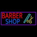 Round Barber Shop Logo Handmade Art Neon Sign