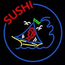 Round Sushi Logo  Handmade Art Neon Sign