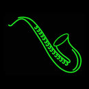 Saxophone Logo Handmade Art Neon Sign