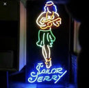 Sailor Jerry Rum  Handmade Art Neon Sign