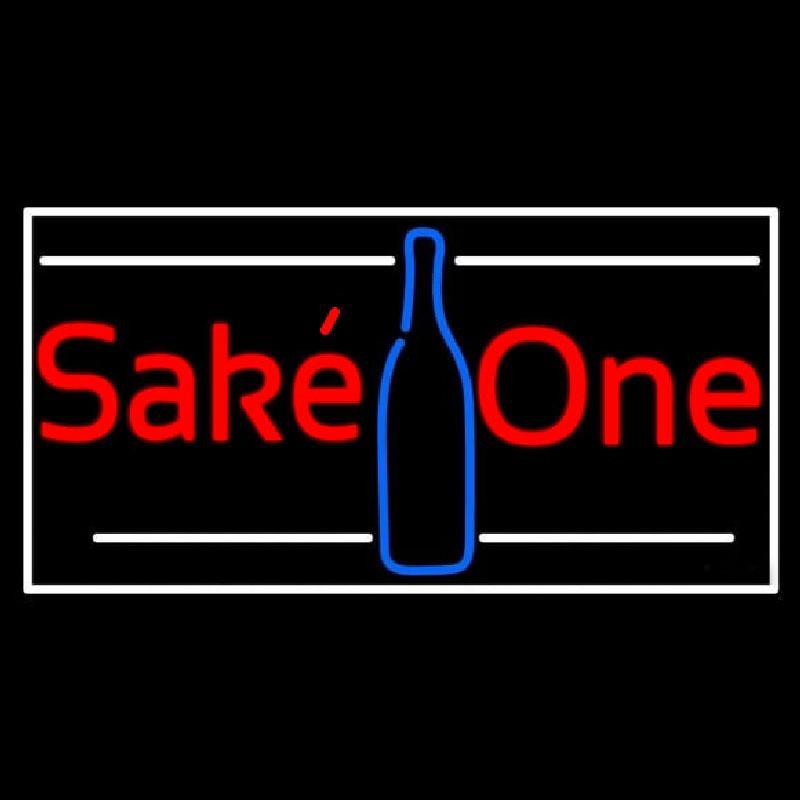 Sake One With Bottle 1 Handmade Art Neon Sign