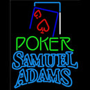Samuel Adams Green Poker Red Heart Beer Sign Handmade Art Neon Sign