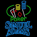 Samuel Adams Poker Ace Coin Table Beer Sign Handmade Art Neon Sign
