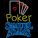 Samuel Adams Poker Ace Series Beer Sign Handmade Art Neon Sign