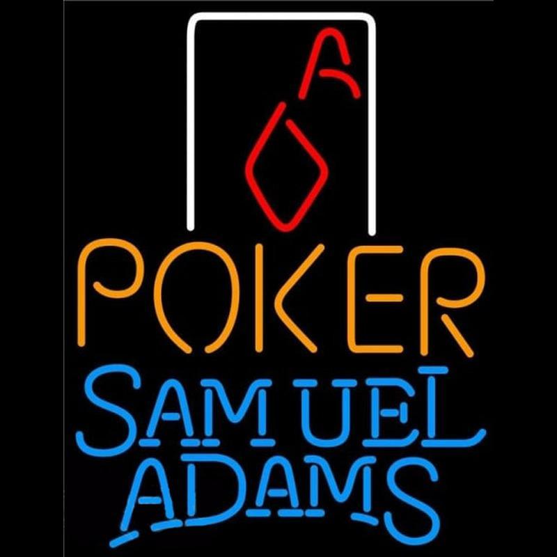 Samuel Adams Poker Squver Ace Beer Sign Handmade Art Neon Sign