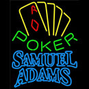 Samuel Adams Poker Yellow Beer Sign Handmade Art Neon Sign