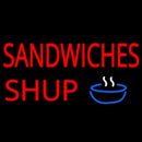 Sandwiches Soup Handmade Art Neon Sign