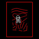 Scary Man Logo Handmade Art Neon Sign