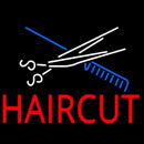 Scissor And Comb Haircut Handmade Art Neon Sign