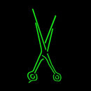Scissors Sign Handmade Art Neon Sign
