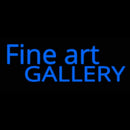 Script Letters Fine Art Gallery Handmade Art Neon Sign