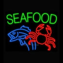 Seafood Fish Crab Handmade Art Neon Sign