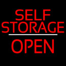 Self Storage Open White Line Handmade Art Neon Sign