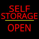 Self Storage Open Yellow Line Handmade Art Neon Sign