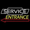Service Entrance Handmade Art Neon Sign