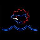 Shark And Wave Handmade Art Neon Sign