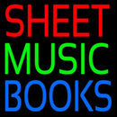 Sheet Music Books 1 Handmade Art Neon Sign