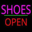 Shoes Open Block Green Line Handmade Art Neon Sign