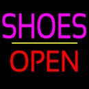 Shoes Open Yellow Line Handmade Art Neon Sign