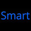 Smart Blue Handmade Art Neon Sign
