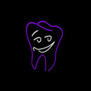 Smiling Dental Logo Handmade Art Neon Sign