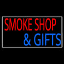 Smoke Shop And Gifts With Border Handmade Art Neon Sign