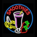 Smoothies with Fruit Handmade Art Neon Sign