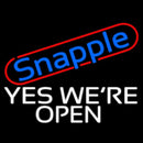 Snapple Yes We Re Open Handmade Art Neon Sign
