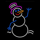 Snowman Signboard Handmade Art Neon Sign