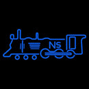 Southern Railroad Train Handmade Art Neon Sign
