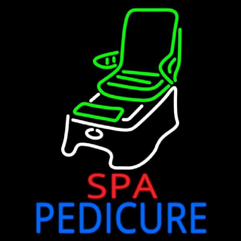 Spa Pedicure Chair Logo Handmade Art Neon Sign