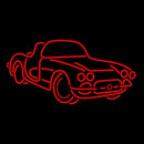 Sport Red Car Logo Handmade Art Neon Sign
