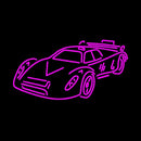 Sports Car Outlined Handmade Art Neon Sign