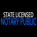 State Notary Public Licensed Handmade Art Neon Sign