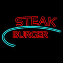 Steak Burger Handmade Art Neon Sign