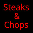 Steaks And Chops Handmade Art Neon Sign