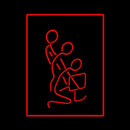 Stick Man Handmade Art Neon Sign