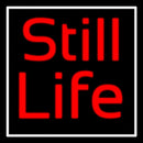 Still Life With White Border Handmade Art Neon Sign
