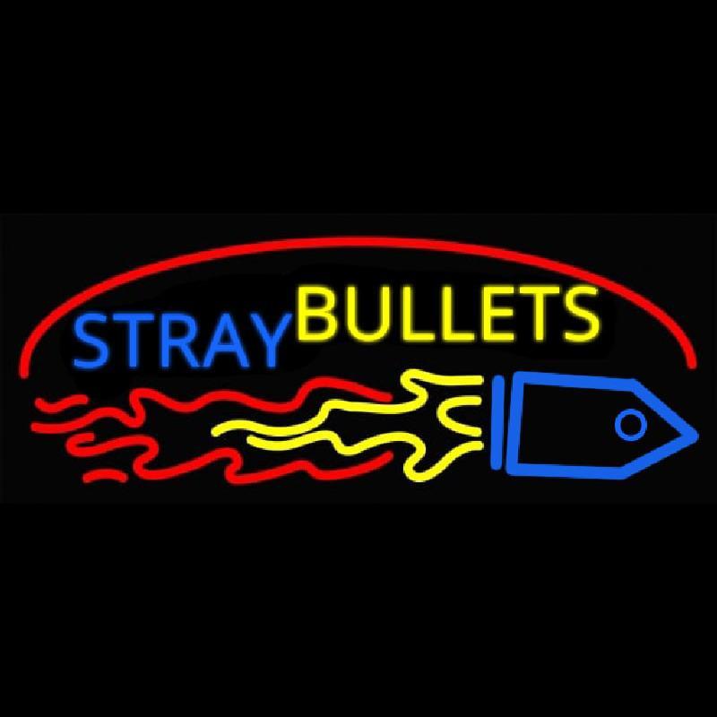 Stray Bullets Handmade Art Neon Sign
