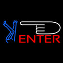Strip Girl Enter Logo Handmade Art Neon Sign