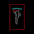 Strip Girl Leg Logo Handmade Art Neon Sign