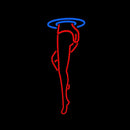 Strip Girl Leg Logo Handmade Art Neon Sign
