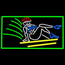 Strip Girl Logo Handmade Art Neon Sign