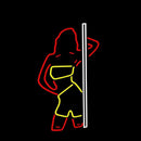 Strip Girl Handmade Art Neon Sign