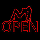 Strip Girl Open Handmade Art Neon Sign